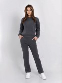 Insulated tracksuit for women sweatshirt and loose pants graphite FI762